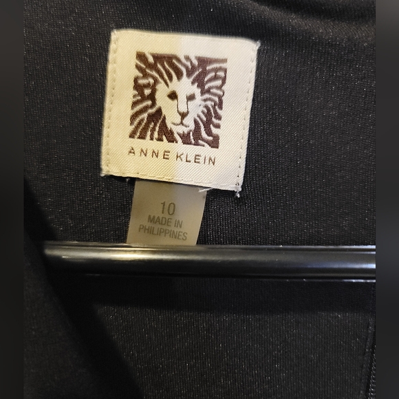 Anne Klein Basic Black 3/4 Sleeve Midi Dress - Picture 3 of 4